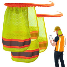 Protective Hat, Sun Protection, Reflective Strips for Construction, Visibility