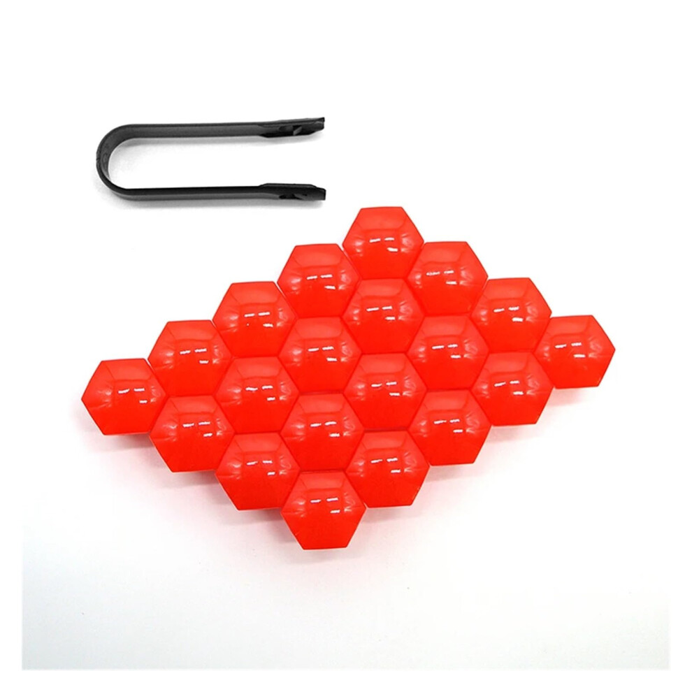 20Pcs 19Mm Car Wheel Nut Covers Antirust Lug Nut Caps Universal Bolt Decoration Red 9189345358036