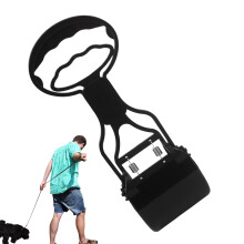Poop Scooper Puppy Poop Grabber Foldable with Long Handle for Garden, Home, Lawn, Camping More Black