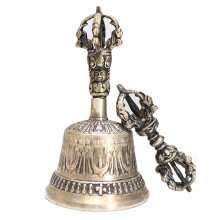 Handmade Tibetan Buddhist Bell for Meditation, Prayer, Healing Home Decoration