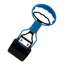 Dog Poop Scooper Puppy Poop Gripper NonSlip Long Handle Waste Remover for Park, Garden, Terrace, Home Outdoor, Blue