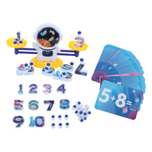 Giocattolo educativo di matematica per bambini, gioco di equilibrio a tema dinosauri con blocchi numerici e pesi per l'apprendimento STEM, giocattolo