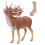 Lebensechte Hirsch Figur Spielzeug Dschungel Zoo 4