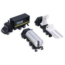 3-teiliges 1:50-LKW-Modell-Spielzeugset Pull Back