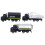 3-teiliges 1:50-LKW-Modell-Spielzeugset Pull Back 9