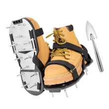 Lawn Aerator Shoes with Metal Spikes and Adjustable Straps for Grass and Rocky Soil