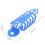 4Stk Stoßdämpfer Abdeckung Blau Aluminium Front Schutz 11