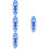 4Stk Stoßdämpfer Abdeckung Blau Aluminium Front Schutz 9