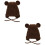 2Stk Kinder Winter Mütze , - Design, 6