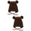 2Stk Kinder Winter Mütze , - Design, 7