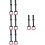4Sets Kinderbett Handgriffe PP Nylon Ringe Für Stehtraining 5