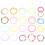 84Stk Damenringe Resin Trendige Stapelbare Finger 1