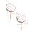 2Sets Handgefertigte Weiße Holz-Handtrommeln Für Kinder Percussion 11