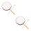 2Sets Handgefertigte Weiße Holz-Handtrommeln Für Kinder Percussion 8