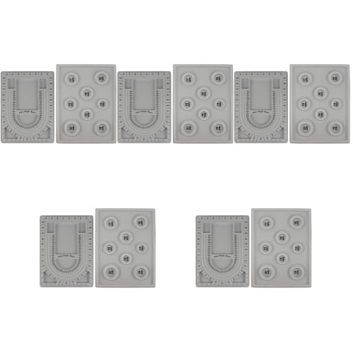 10Stk Perlen Designbrett Schmuckherstellung Halter Grau Langlebig 2