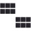 12Stk Soundproof Schaumstoffplatten Eierschalen Schwarz 3Cm 8