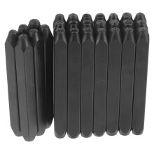 Präzise Schwarze Stahlbuchstaben Stempel Für DIY Lederhandwerk
