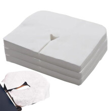 Face cushion covers 100 pieces massage bed hole pads Soft face pads for women, household, travel, salon, spa