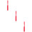 3Pièces Spatules Silicone Rouge Longs Résistantes Chaleur 9