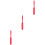 3Pièces Spatules Silicone Rouge Longs Résistantes Chaleur 5