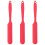 3Pièces Spatules Silicone Rouge Longs Résistantes Chaleur 4