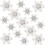 90Pièces Punaises Déco Flocon Blanches Résine Multi-Usages 3