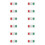 12Pièces Panneaux Intimité Glissières Effet Couleurs 11