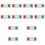12Pièces Panneaux Intimité Glissières Effet Couleurs 9