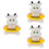 3Pièces Jouets Thermomètres De Bain Flottants Blancs Pour Bébé 6