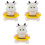 3Pièces Jouets Thermomètres De Bain Flottants Blancs Pour Bébé 3
