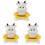 3Pièces Jouets Thermomètres De Bain Flottants Blancs Pour Bébé 2