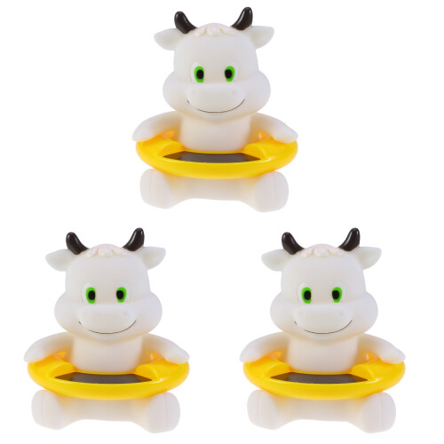 3Pièces Jouets Thermomètres De Bain Flottants Blancs Pour Bébé 1