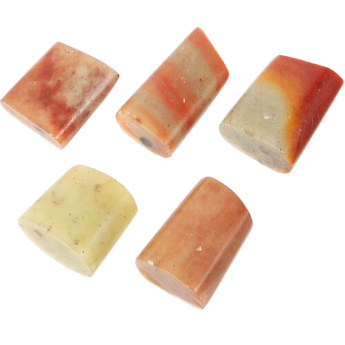 10Pièces Tampon En Pierre Marron Pour Gravure Et Création DIY 2