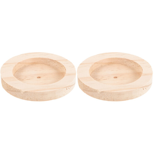 2Pièces Bois Beige Pour Hamster Petits Animaux Robuste 2