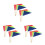 30Pièces Petits Drapeaux De Marquage Couleurs Pour Pelouse 11