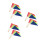 30Pièces Petits Drapeaux De Marquage Couleurs Pour Pelouse 10