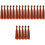 20Pièces Perruques DIY Raides Marron En PP 4