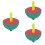 3Pièces Jouet Bois Mini Colorée Enfants Coordination 6