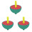 3Pièces Jouet Bois Mini Colorée Enfants Coordination 2