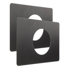 10Pièces Plaques Porte Verrou Acier Inoxydable Noir Robuste