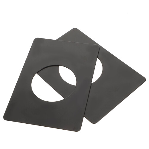 10Pièces Plaques Porte Verrou Acier Inoxydable Noir Robuste 1