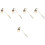 5Pcs Metal Candle Snuffer Long Handle for Home Aromatherapy Use Multi 6
