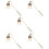5Pcs Metal Candle Snuffer Long Handle for Home Aromatherapy Use Multi 10