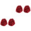 2Paires Pompons Doux Cheerleading Sport 3