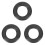 3Pièces Sourdine Silicone Noir Pour Saxophone Ténor 2