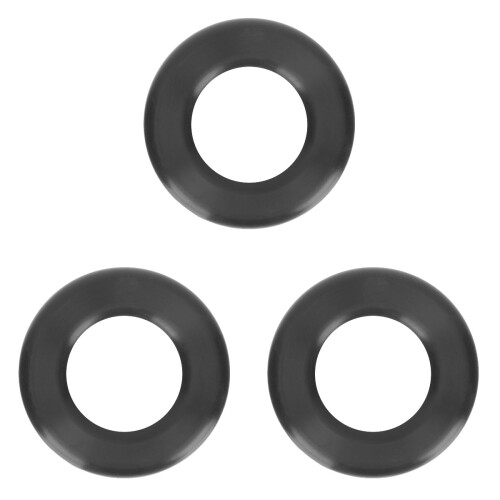 3Pièces Sourdine Silicone Noir Pour Saxophone Ténor 1