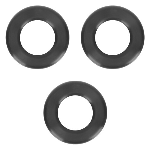 3Pièces Sourdine Silicone Noir Pour Saxophone Ténor 2