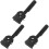3Pièces Attache Manche Balai Noir Métal Compatible Balais Multi-Usage 4