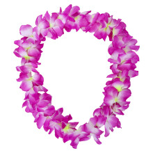 3Pièces Colliers Tropical Garlands Violet Pour Fêtes Plage & Costume