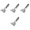 4Pièces Clips Métalliques Argentés Pour Manche Balai Usage 5
